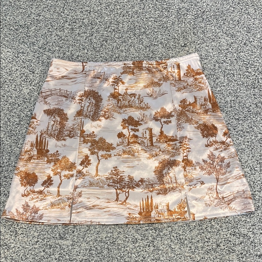Urban Outfitters Brown Patterned Skirt